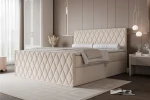 Łóżko kontynentalne z pojemnikiem na pościel Diamond Ecru
