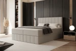 Łóżko kontynentalne z pojemnikiem na pościel Elite Szaro-beżowy