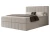 Łóżko kontynentalne z pojemnikiem na pościel Elite Szaro-beżowy