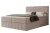 Łóżko kontynentalne z pojemnikiem na pościel Elite Beż kawowy