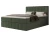Łóżko kontynentalne z pojemnikiem na pościel Elite Ciemny zielony
