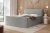Łóżko kontynentalne z pojemnikiem na pościel Marino Jasny szary