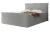 Łóżko kontynentalne z pojemnikiem na pościel Marino Jasny szary