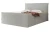 Łóżko kontynentalne z pojemnikiem na pościel Marino Platynowy szary