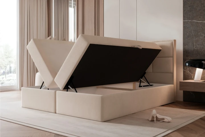 Łóżko kontynentalne z pojemnikiem na pościel Imperial