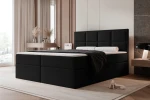 Łóżko kontynentalne z pojemnikiem na pościel Imperial Czarny
