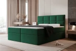 Łóżko kontynentalne z pojemnikiem na pościel Imperial Zielony