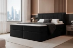 Łóżko kontynentalne z pojemnikiem na pościel Vertico Czarny