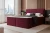 Łóżko kontynentalne z pojemnikiem na pościel Vertico Bordowy
