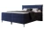 Łóżko kontynentalne z nóżkami i pojemnikiem na pościel Vertico Granatowy