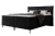 Łóżko kontynentalne z nóżkami i pojemnikiem na pościel Vertico Czarny