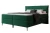 Łóżko kontynentalne z nóżkami i pojemnikiem na pościel Vertico Zielony