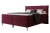 Łóżko kontynentalne z nóżkami i pojemnikiem na pościel Vertico Bordowy