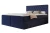 Łóżko kontynentalne z pojemnikiem na pościel Royal Granatowy