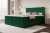 Łóżko kontynentalne z pojemnikiem na pościel Royal Zielony