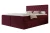Łóżko kontynentalne z pojemnikiem na pościel Royal Bordowy