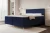Łóżko kontynentalne z nóżkami i pojemnikiem na pościel Royal Granatowy