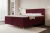 Łóżko kontynentalne z nóżkami i pojemnikiem na pościel Royal Bordowy