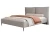 Łóżko tapicerowane do sypialni z pojemnikiem na pościel Lento Popielaty