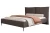 Łóżko tapicerowane do sypialni z pojemnikiem na pościel Lento Ciemny brąz