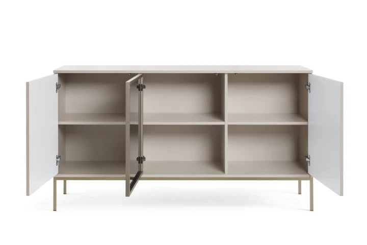 Komoda Linea z drzwiami i oświetleniem LED Kaszmir