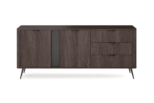 Komoda do salonu z drzwiczkami i szufladami Teris Dąb Dunin