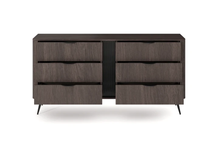 Komoda z pojemnymi szufladami Teris Dąb Dunin