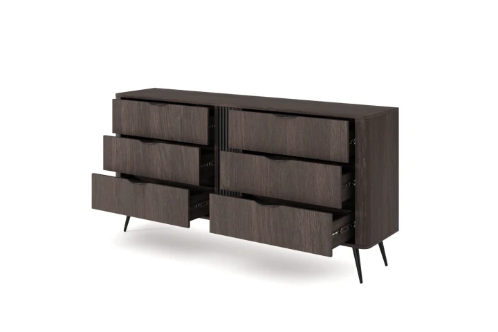 Komoda z pojemnymi szufladami Teris Dąb Dunin