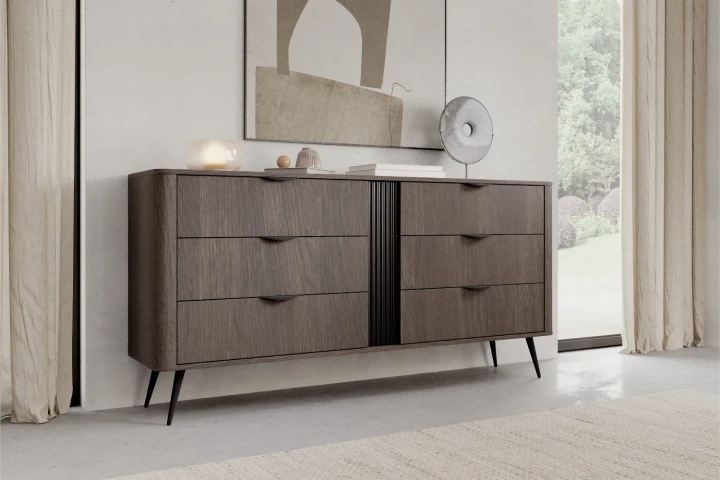 Komoda z pojemnymi szufladami Teris Dąb Dunin