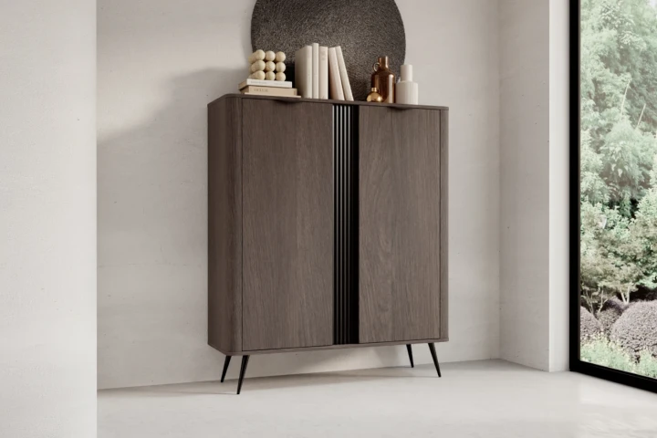 Komoda wysoka dwudrzwiowa Teris Dąb Dunin