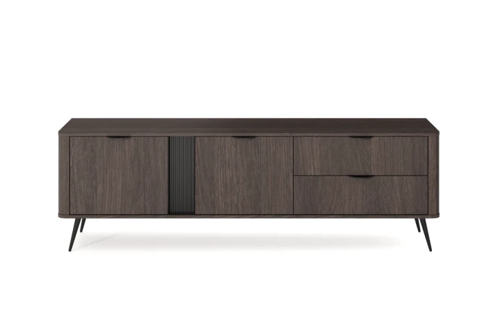 Szafka RTV z drzwiczkami i szufladami Teris Dąb Dunin