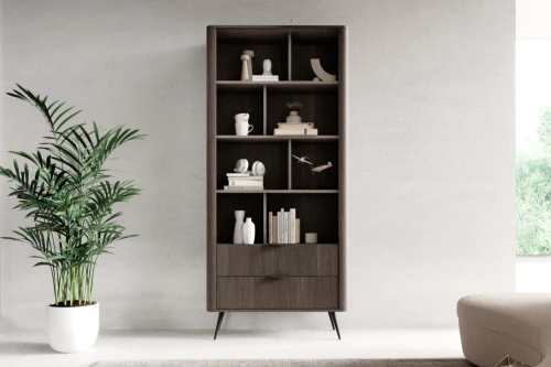 Wysoki regał z szufladami Teris Dąb Dunin