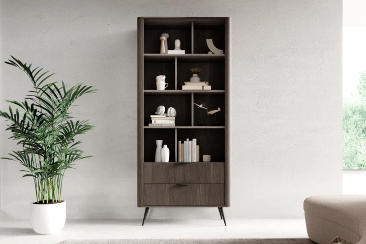 Wysoki regał z szufladami Teris Dąb Dunin