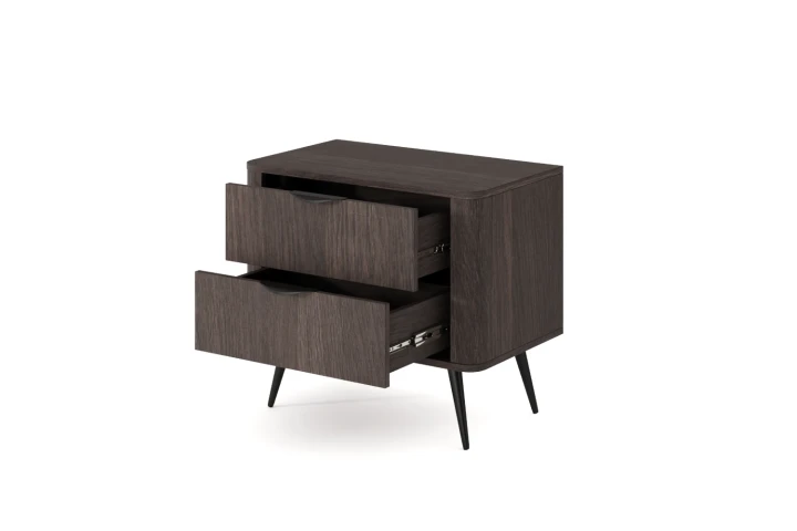 Stolik nocny z szufladami Teris Dąb Dunin