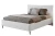 Łóżko tapicerowane do sypialni z pojemnikiem na pościel Vera Jasny popiel