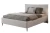 Łóżko tapicerowane do sypialni z pojemnikiem na pościel Vera Jasny szary