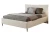 Łóżko tapicerowane do sypialni z pojemnikiem na pościel Vera Piaskowy