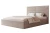 Łóżko tapicerowane do sypialni z pojemnikiem na pościel Sofia Ciemny beż