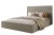 Łóżko tapicerowane z pojemnikiem na pościel i stelażem Royal Taupe