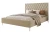 Łóżko tapicerowane z nóżkami i pojemnikiem na pościel Royal Beżowy