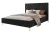 Łóżko tapicerowane z nóżkami i pojemnikiem na pościel Royal Czarny