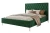 Łóżko tapicerowane z nóżkami i pojemnikiem na pościel Royal Zielony