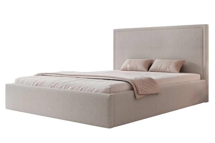 Łóżko tapicerowane z pojemnikiem na pościel Savio Rocky 12