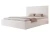 Łóżko tapicerowane z pojemnikiem na pościel Savio Śnieżnobiały