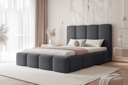 Łóżko tapicerowane do sypialni Cozy JASMINE 96