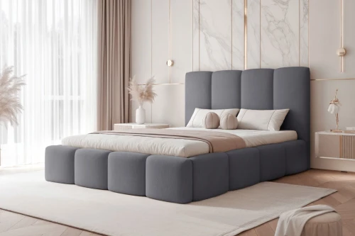 Łóżko tapicerowane do sypialni Cozy JASMINE 90