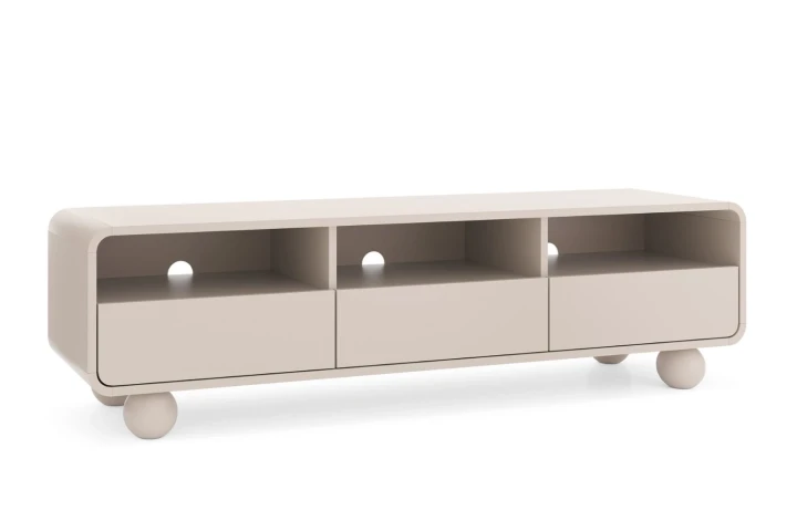 Szafka RTV 160cm z kulistymi nóżkami Bubo Kaszmir