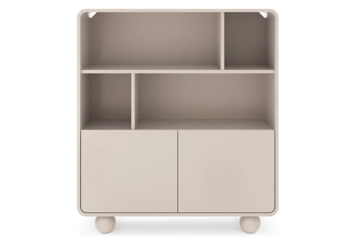 Regał z drzwiczkami na kulistych nóżkach Bubo Kaszmir