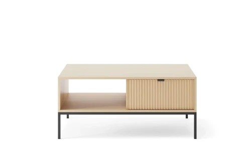 Stolik kawowy Nuo z ryflowanymi szufladami Dąb Vicenza