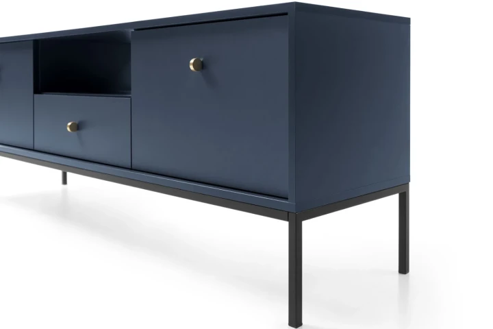 Szafka RTV z nóżkami Noli Granatowy